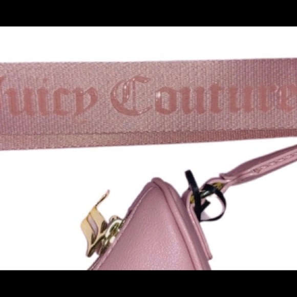 NEW Juicy Couture Pink Clay Obsession Crossbody Bag With Rhinestones+Gold - Picture 11 of 13